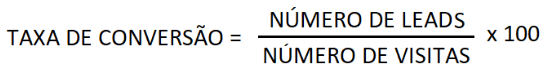 como calcular a taxa de conversão?