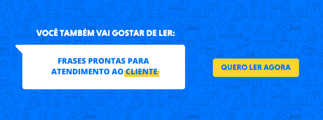 Banner com link para artigo sobre fases prontas para atendimento ao cliente