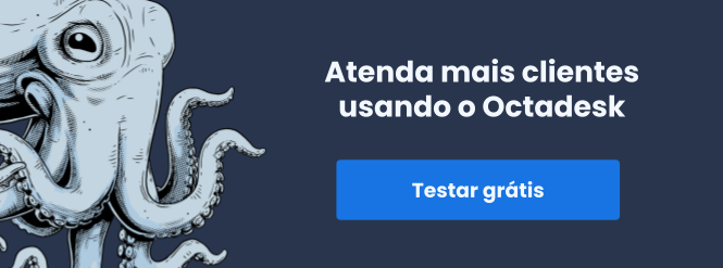 Banner para o usuário clicar e testar grátis o sistema Octadesk