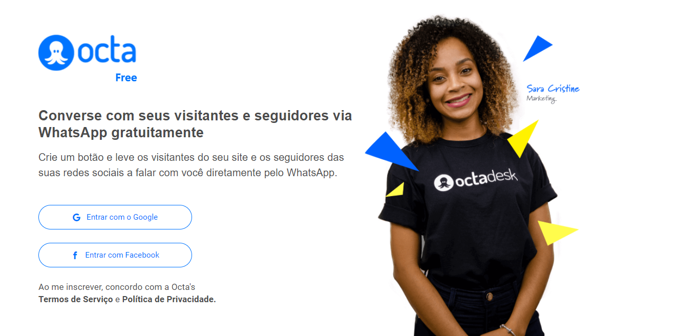 Criar botão do whatsapp com Octadesk