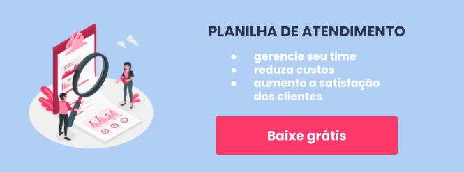 Banner para baixar a planilha de atendimento ao cliente