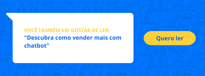 Banner com link para artigo sobre vender mais com chatbot