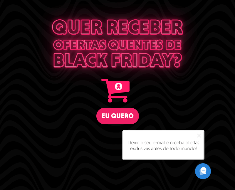 Exemplo de oferta em landing page para black friday