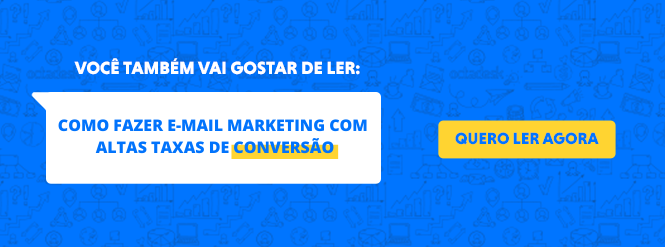 Banner com link para artigo "como fazer email marketing com altas taxas de conversão"