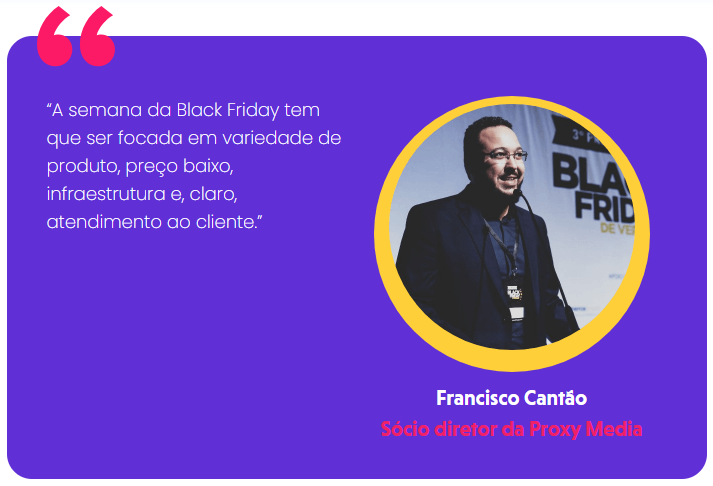 Citação de Francisco Cantão Sócio diretor da Proxy Media