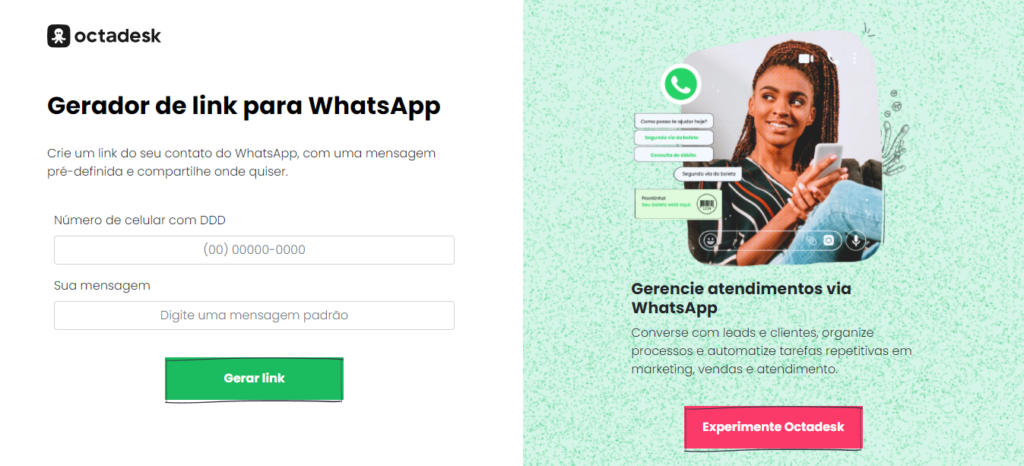 Gerado de link para whatsapp