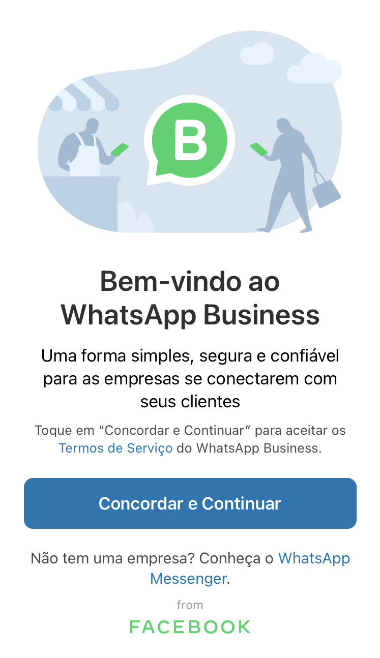 Telefone fixo no whatsapp business