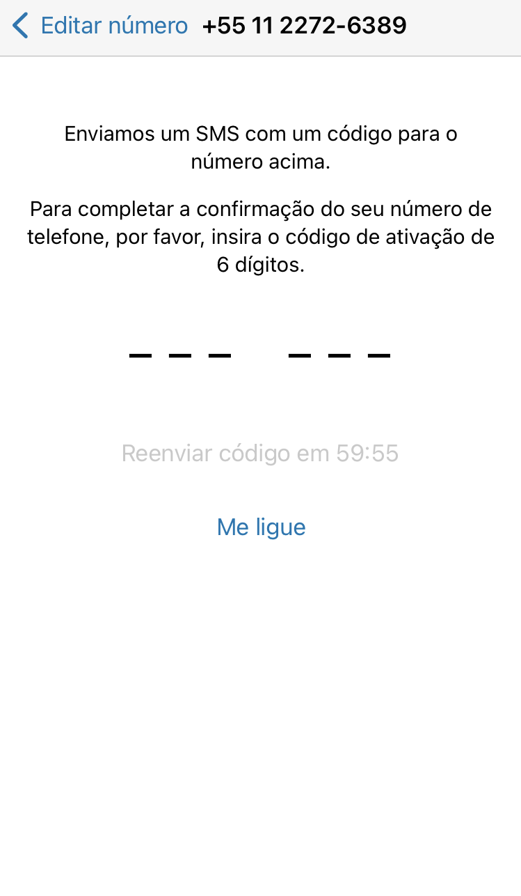 Código para colocar número fixo no whatsapp business