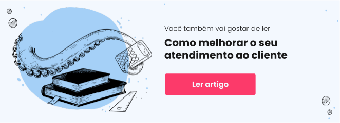 Banner com link para artigo "como melhorar o seu atendimento ao cliente"