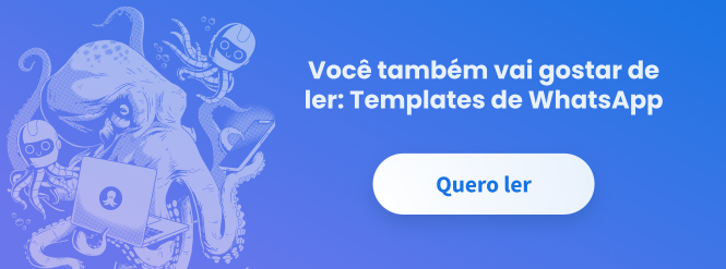 Banner com link para artigo "templates de whatsapp"