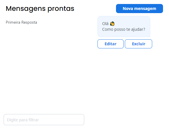 Mensagens prontas para atendimento ao cliente WhatsApp