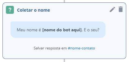 Coletar nome