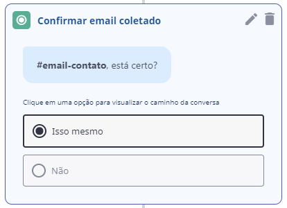 Confirmar email coletado