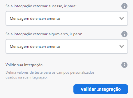 Defina quais serão os próximos passos que o usuário vai percorrer após o sucesso dessa conexão com o outro sistema