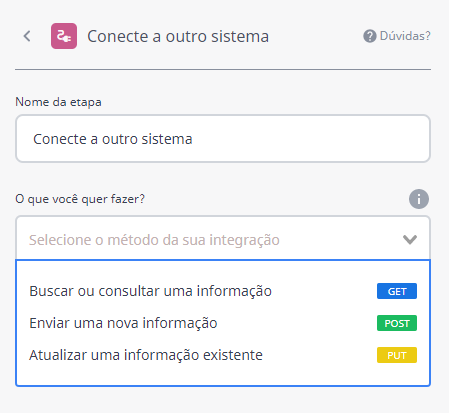 Conectar seu chatbot de autoatendimento com outros sistemas