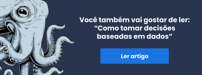 Banner com link para artigo "como tomar decisões baseadas em dados"