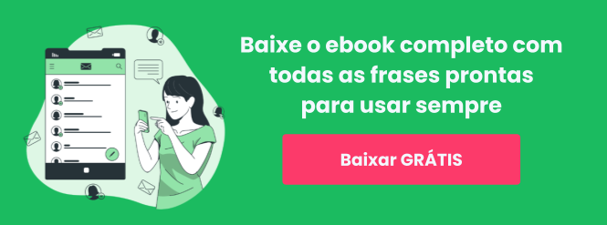 Banner para baixar ebook de frases prontas de atendimento ao cliente WhatsApp