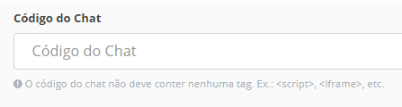 Código do chat